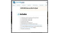 &nbsp;&nbsp;OWC Mercury Elite Pro Quad includes&nbsp;&nbsp;