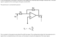   Inverting op amp  