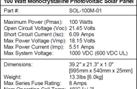   SOL-100M-01 TechSpecs  