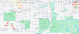   fox map (roads)  