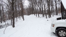  one of two steep inclines on the road out  