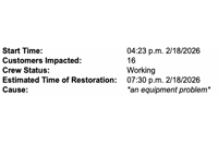 &nbsp;&nbsp;2026.02.18 power outage&nbsp;&nbsp;