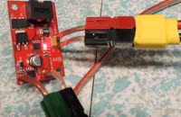 D. charge LED lit
