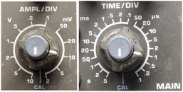F. 10mV 1uS per div