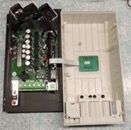   3 opened up (open it slowly, there's a short ribbon cable to the front)  