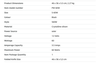   S60 specs (product)  