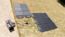   A. 300w of panels  