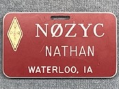   N0YC name tag  