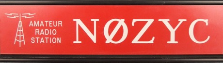  N0YC station plaque  