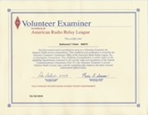   N0ZYC ARRL VE cert 2024  