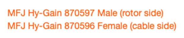   AMP connector standard  