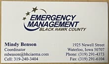 &nbsp;&nbsp;Black Hawk County Emergency Management coordinator Mindy Benson&nbsp;&nbsp;